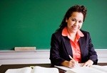 woman at desk